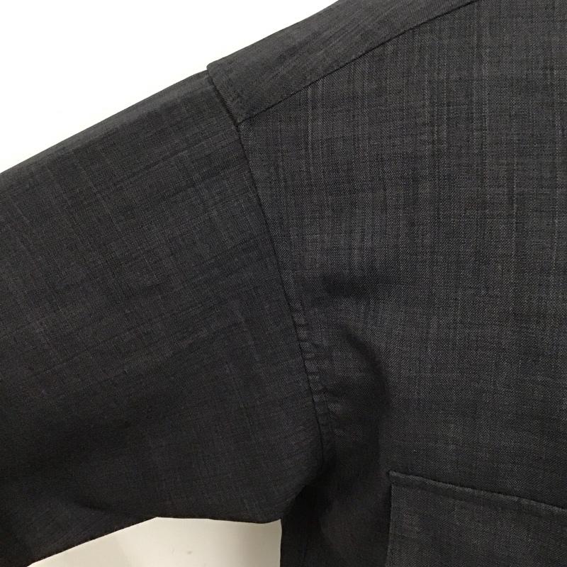 レイジブルー RAGEBLUE シャツ、ブラウス 半袖 RB020516AD オーバーサイズ スタンドカラー L 無地 黒 / ブラック /  メンズ USED 古着 中古 10116792