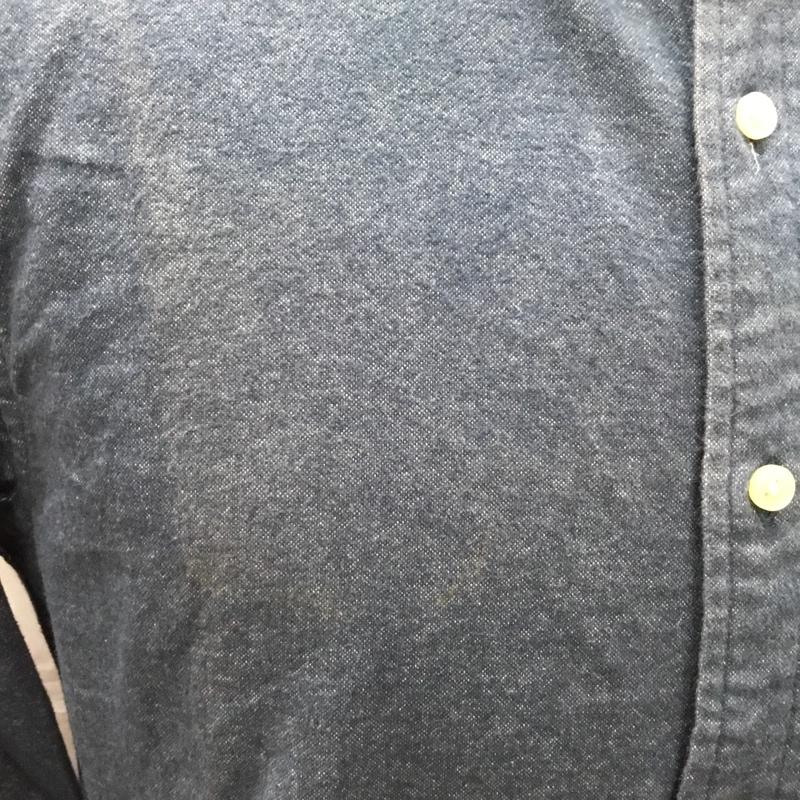 レイジブルー RAGEBLUE シャツ、ブラウス 長袖 rb020159sb カジュアルシャツ 長袖シャツ ボタンダウンシャツ M 無地 インディゴ / インディゴ /  メンズ USED 古着 中古 10108842