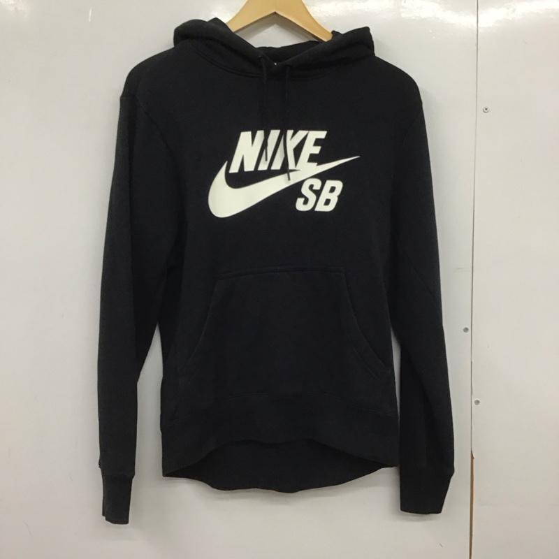 ナイキ NIKE パーカー 長袖 aj9734-010 プルオーバーパーカー 長袖スウェット S ロゴ、文字 黒 / ブラック /  メンズ USED 古着 中古 10148338