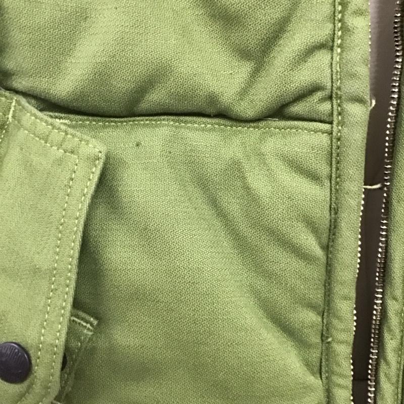 オムニゴッド OMNIGOD ベスト ベスト ジップアップベスト ダウンベスト ノースリーブ 3 無地 緑 / グリーン /  メンズ USED 古着 中古 10140738