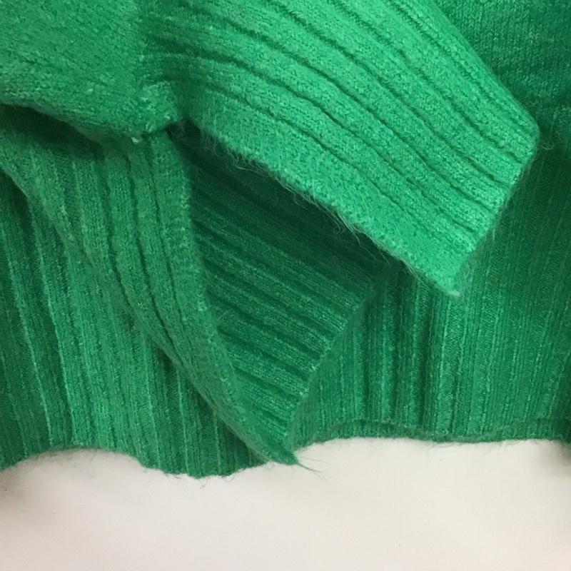 ジーナシス JEANASIS ニット、セーター 長袖 js063857mc 5Gカラーストレッチハイネックプルオーバー FREE 無地 緑 / グリーン /  レディース USED 古着 中古 10142739