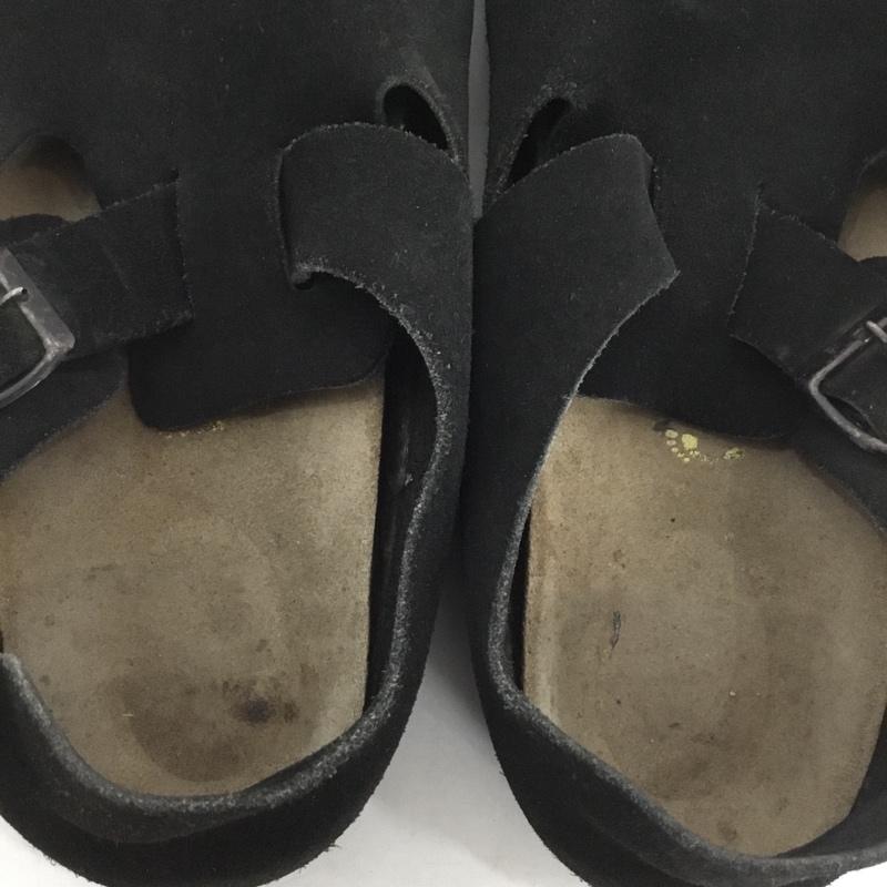 ビルケンシュトック BIRKENSTOCK カジュアルシューズ カジュアルシューズ LONDON 43 ロゴ、文字 黒 / ブラック /  メンズ USED 古着 中古 10142719