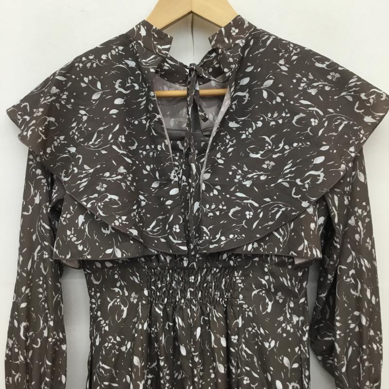 マーキュリーデュオ MERCURYDUO ワンピース ロングスカート S 総柄 茶 / ブラウン / X 白 / ホワイト /  レディース USED 古着 中古 10129975