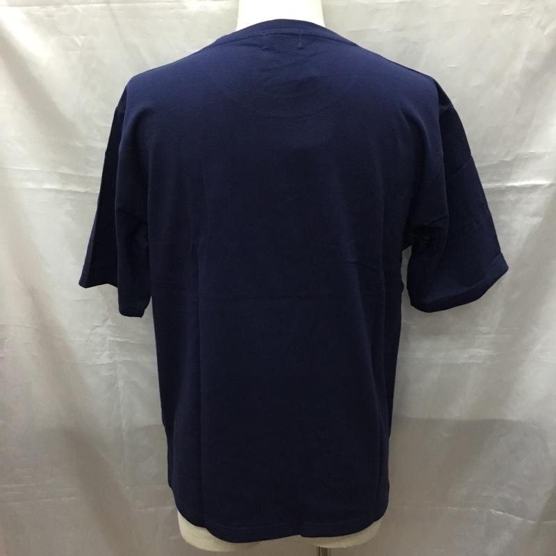 ジュンレッド JUNRed Tシャツ 半袖 半袖カットソー プリントTシャツ クルーネックカットソー M プリント インディゴ / インディゴ /  メンズ USED 古着 中古 10116136