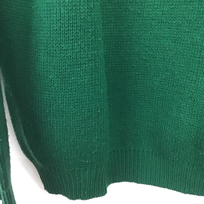 ジェーシーペニー JCPENNEY ニット、セーター 長袖 長袖ニットカットソー クルーネック セーター 80s L プリント 緑 / グリーン /  メンズ USED 古着 中古 10144778