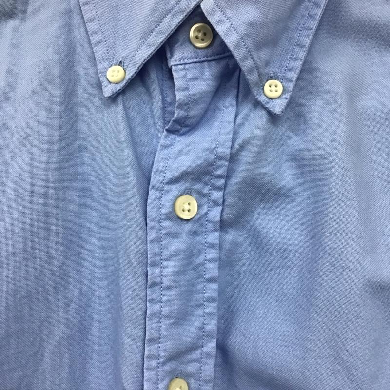 ラルフローレン RALPHLAUREN シャツ、ブラウス 長袖 長袖シャツ 無地シャツ カラーシャツ ボタンダウンシャツ XS ロゴ、文字 青 / ブルー /  メンズ USED 古着 中古 10139892