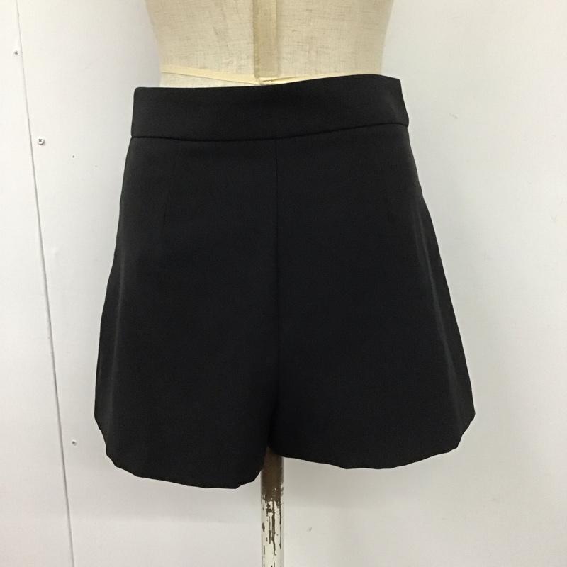 ザラ ZARA パンツ ショートパンツ XS 無地 黒 / ブラック /  レディース USED 古着 中古 10116328