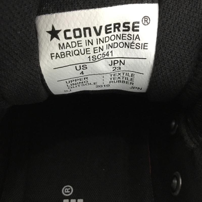 コンバース CONVERSE スニーカー スニーカー 1SC541 ALL STAR 100 STARSLIP OX 23cm スタッズ 23.0cm ロゴ、文字 黒 / ブラック /  レディース USED 古着 中古 10130519