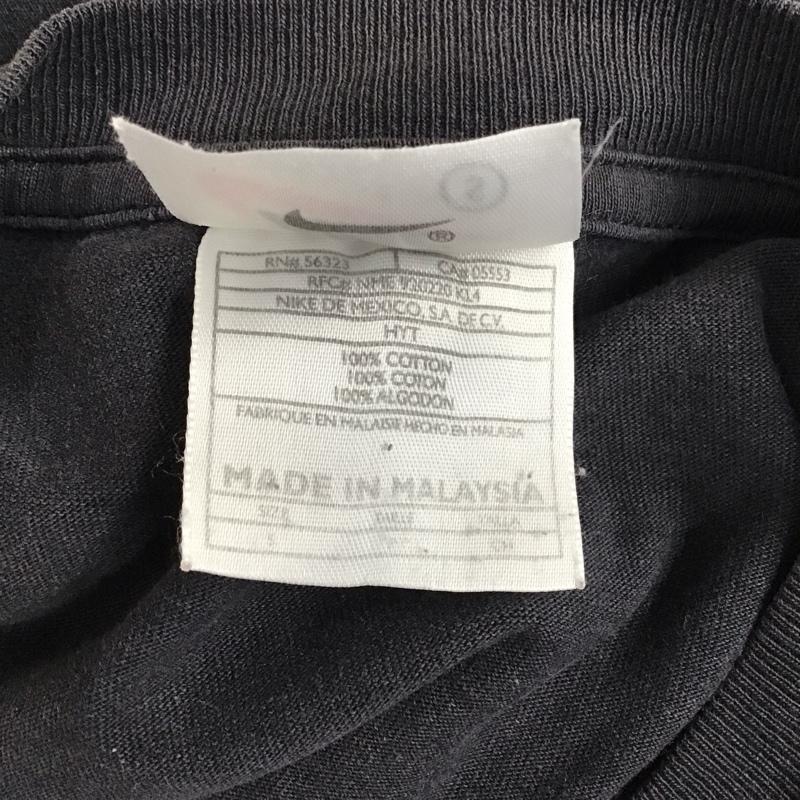 ナイキ NIKE Tシャツ 半袖 半袖カットソー プリントTシャツ クルーネックカットソー 古着 ヴィンテージ S ロゴ、文字 黒 / ブラック /  メンズ USED 古着 中古 10114186