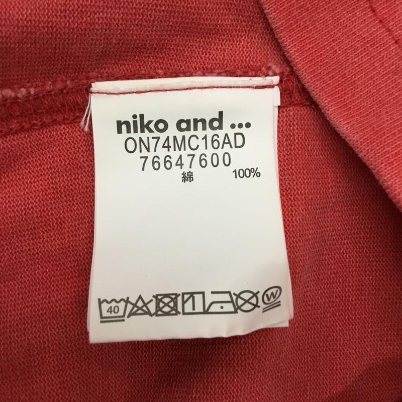 ニコアンド niko and... カットソー 長袖 on74mc16ad 長袖カットソー クルーネックカットソー 無地T 3 無地 赤 / レッド /  メンズ USED 古着 中古 10113386