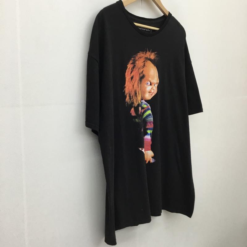 ユーズドクロージング used clothes Tシャツ 半袖 ムービーTシャツ　チャイルドプレイ　チャッキー XXL キャラクター 黒 / ブラック /  メンズ USED 古着 中古 10127272