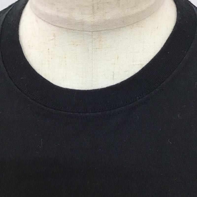 ラフアンドビー LAUGH&BE カットソー 長袖 長袖カットソー クルーネックカットソー ロングスリーブカットソー プリントTシャツ L プリント 黒 / ブラック /  メンズ USED 古着 中古 10114689