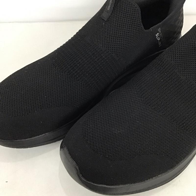 スケッチャーズ SKECHERS スニーカー スニーカー SN232450 スリップインズ ウルトラ フレックス 3.0 スムース ステップ 28cm 28.0cm ロゴ、文字 黒 / ブラック /  メンズ USED 古着 中古 10132462