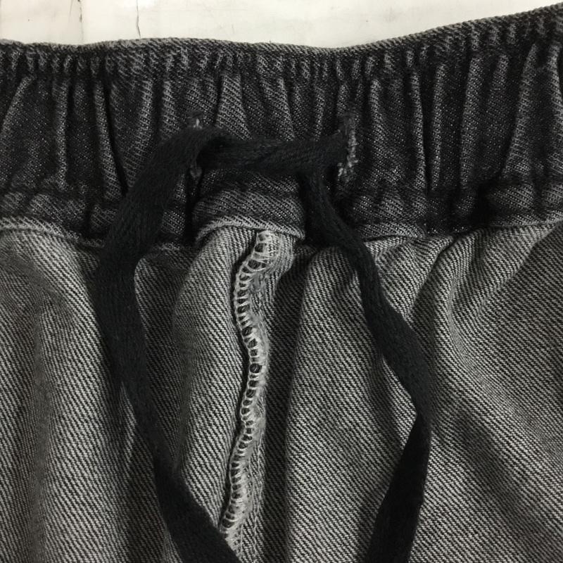 ラファイエット Lafayette パンツ デニム、ジーンズ デニムパンツ ストレートパンツ ワイドパンツ カジュアルパンツ ウエストゴム XL 無地 黒 / ブラック /  メンズ USED 古着 中古 10110020