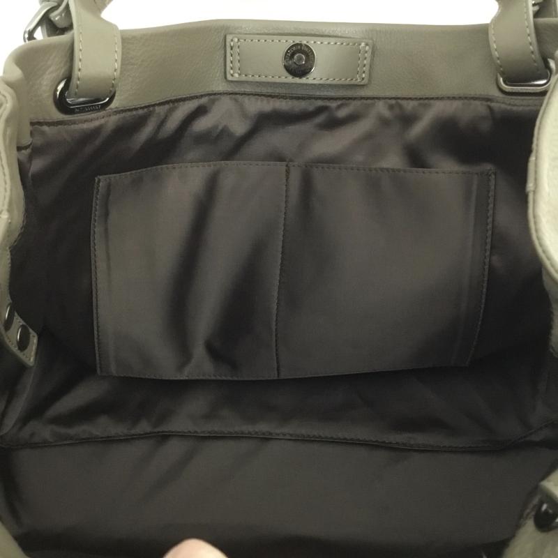 ツチヤカバン 土屋鞄 ハンドバッグ ハンドバッグ CU0127 GR 無地 灰 / グレー /  レディース USED 古着 中古 10110463