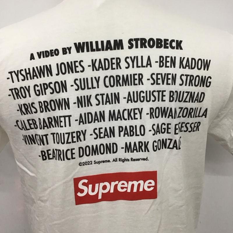 シュプリーム Supreme Tシャツ 半袖 FW22 プレイデッドTシャツ プリントTシャツ 半袖カットソー S ロゴ、文字 白 / ホワイト /  メンズ USED 古着 中古 10126534