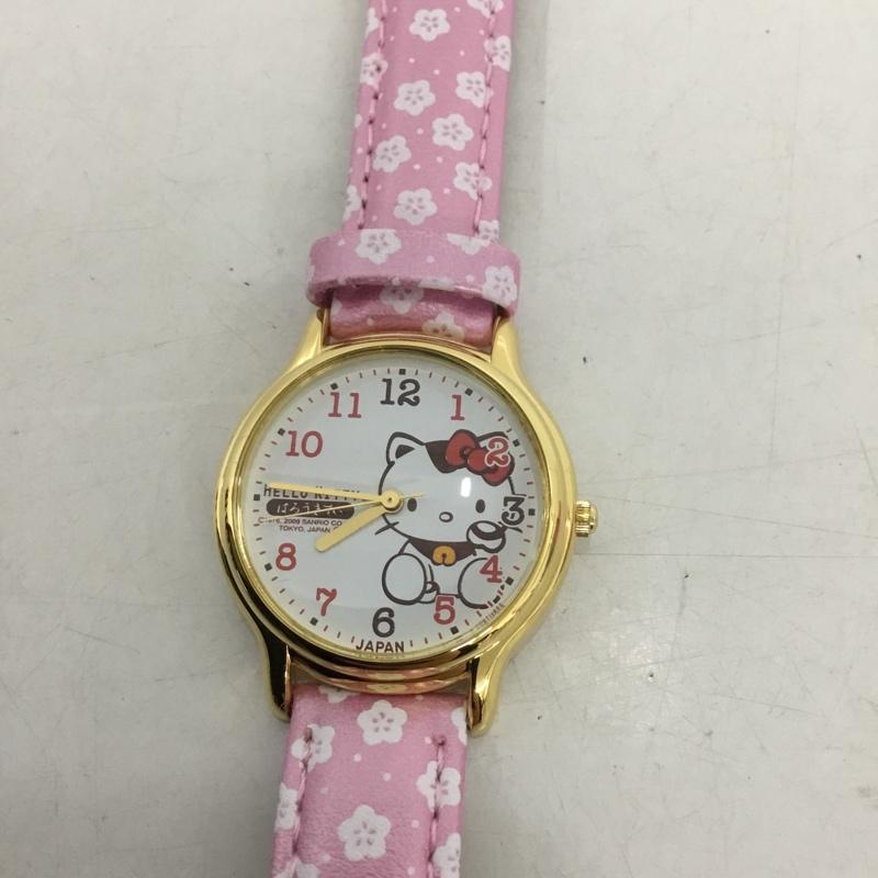 シチズン CITIZEN 腕時計 アナログ（クォーツ式） ハローキティ HELLO KITTY 日本製 0007N003 キャラクター 桃 / ピンク /  レディース USED 古着 中古 10144147
