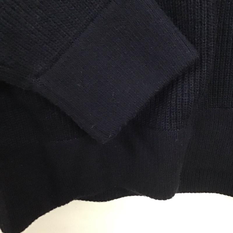 モンベル mont-bell ニット、セーター 長袖 1106637 ミッテルレギセーター 長袖ニット L ロゴ、文字 紺 / ネイビー /  メンズ USED 古着 中古 10139874