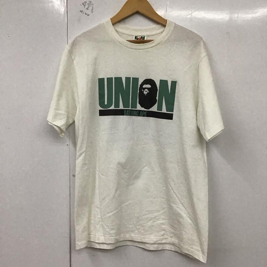 アベイシングエイプ A BATHING APE Tシャツ 半袖 L プリント 白 / ホワイト /  メンズ USED 古着 中古 10128801