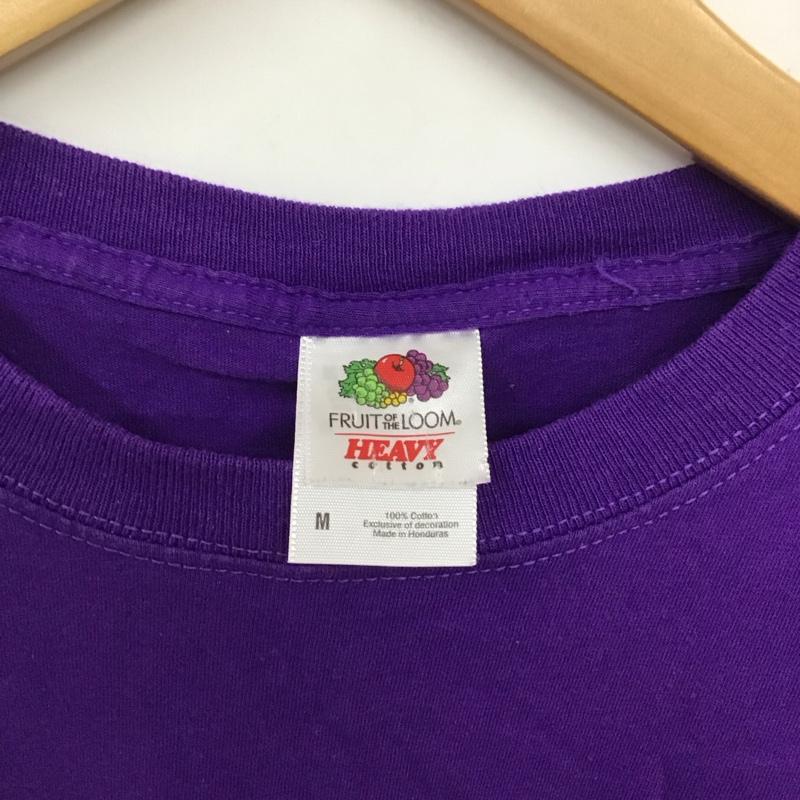 フルーツオブザルーム FRUIT OF THE LOOM Tシャツ 半袖 Microsoft M プリント X ロゴ、文字 紫 / パープル /  メンズ USED 古着 中古 10130760