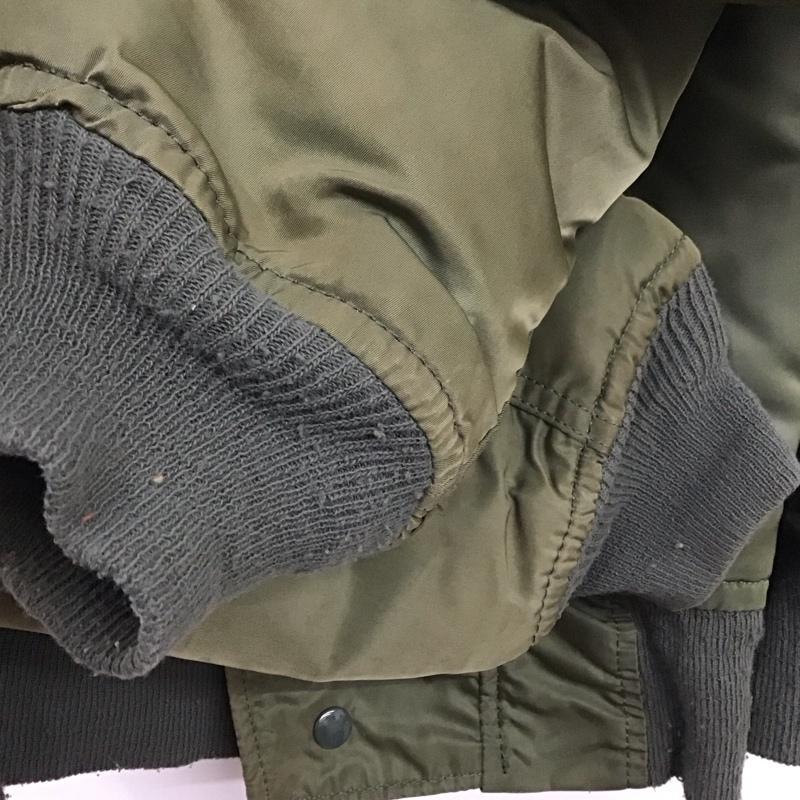 アルファインダストリー Alpha Industries ジャケット、上着 ジャンパー、ブルゾン usa製 N-2B ミリタリージャケット アウター L 無地 カーキ / カーキ /  メンズ USED 古着 中古 10130351