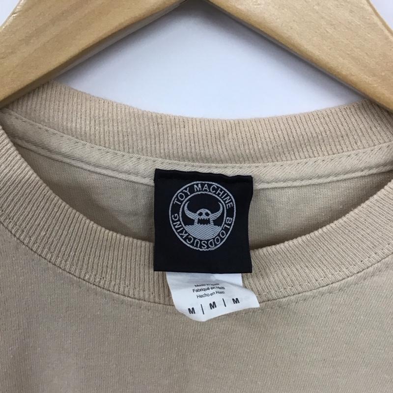 トイ マシーン TOY MACHINE Tシャツ 半袖 半袖カットソー プリントTシャツ クルーネックカットソー M プリント ベージュ / ベージュ /  メンズ USED 古着 中古 10135977