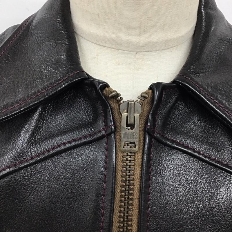 ジェラード JELADO ジャケット、上着 レザージャケット 44 無地 黒 / ブラック /  メンズ USED 古着 中古 10123498