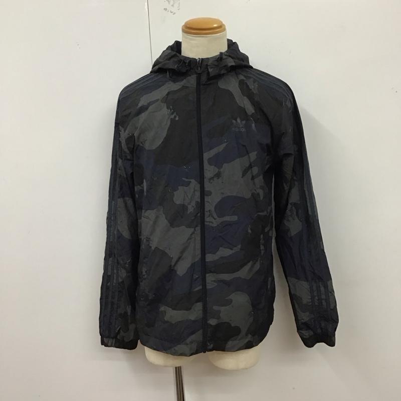 アディダス adidas ジャケット、上着 ジャケット、ブレザー H13460 ウィンドブレーカー スポーツウェア カモ柄 迷彩 L ロゴ、文字 マルチカラー / マルチカラー /  メンズ USED 古着 中古 10125715