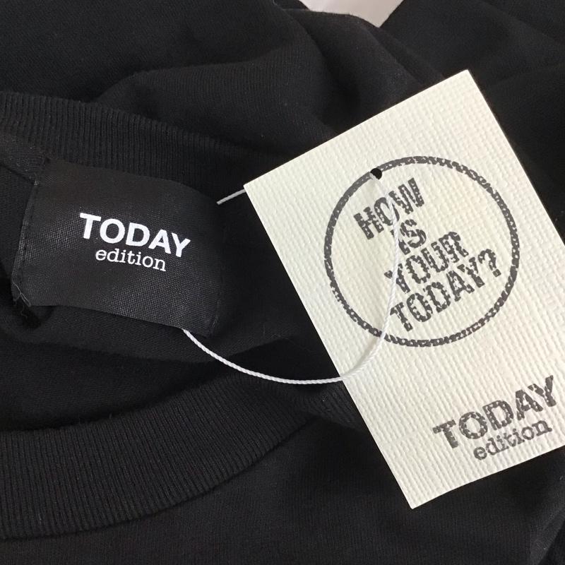 トゥデイエディション TODAY edition Tシャツ 長袖 20AWSS-15 LS TEE ロンT タグ付き ドクロ L ロゴ、文字 黒 / ブラック /  メンズ USED 古着 中古 10112661