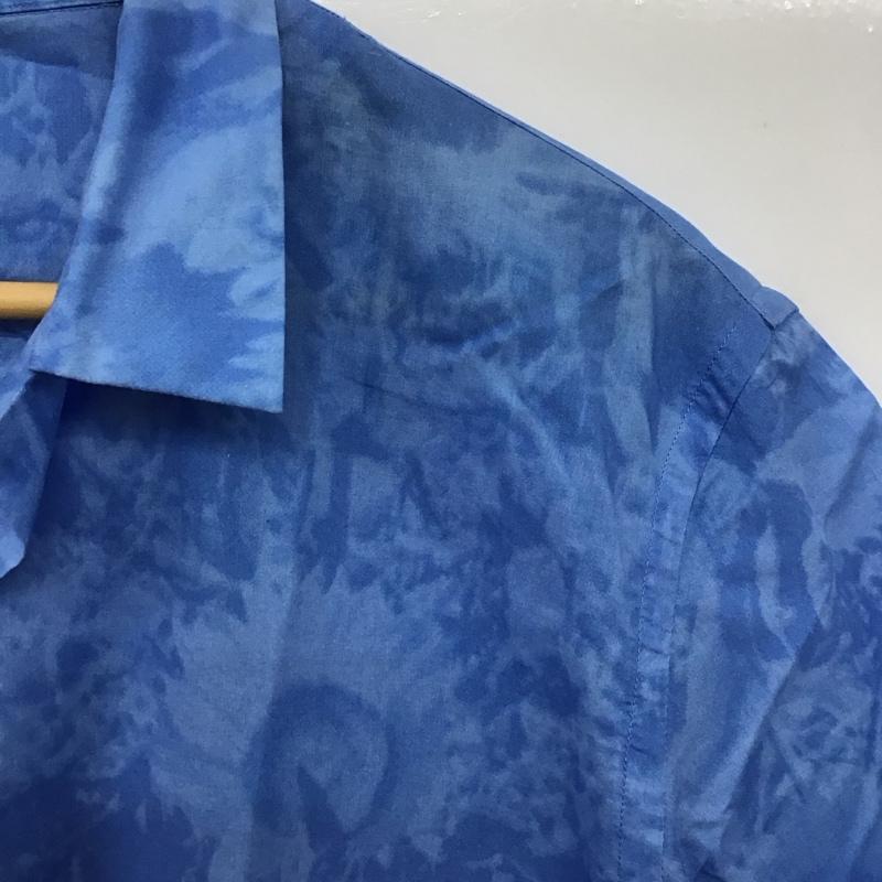 ポールスミス Paul Smith シャツ、ブラウス 半袖 半袖シャツ カジュアルシャツ L プリント 水色 / ライトブルー /  メンズ USED 古着 中古 10148075