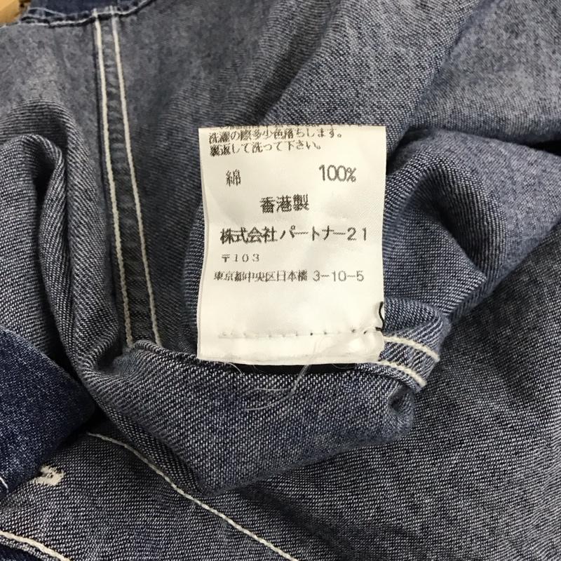 ラルフローレン RALPHLAUREN ワンピース ひざ丈スカート デニムワンピース シャツワンピース S 無地 インディゴ / インディゴ /  レディース USED 古着 中古 10129706