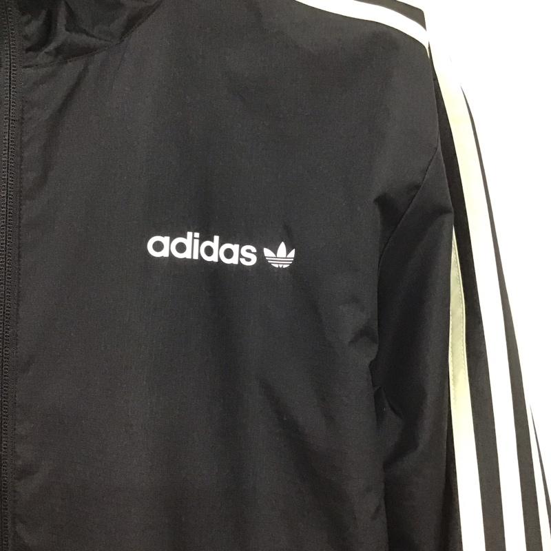 アディダスオリジナルス adidas originals ジャケット、上着 ジャンパー、ブルゾン ay7758 イタスカリバーシブルウィンドブレーカー ジップアップジャケット L ロゴ、文字 黒 / ブラック /  メンズ USED 古着 中古 10147841