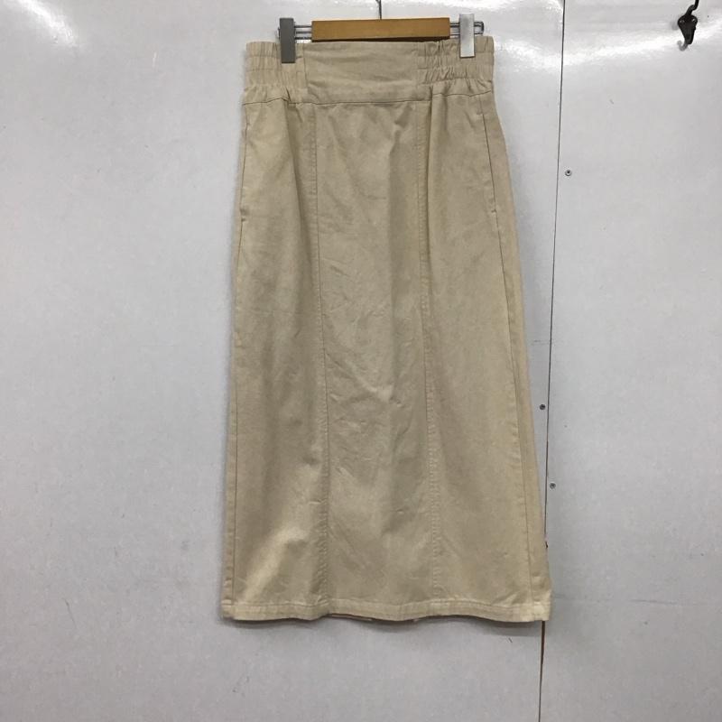 エヘカソポ ehka sopo スカート ロングスカート ロングスカート フレアスカート カジュアルスカート バックスリット FREE 無地 アイボリー / アイボリー /  レディース USED 古着 中古 10145386