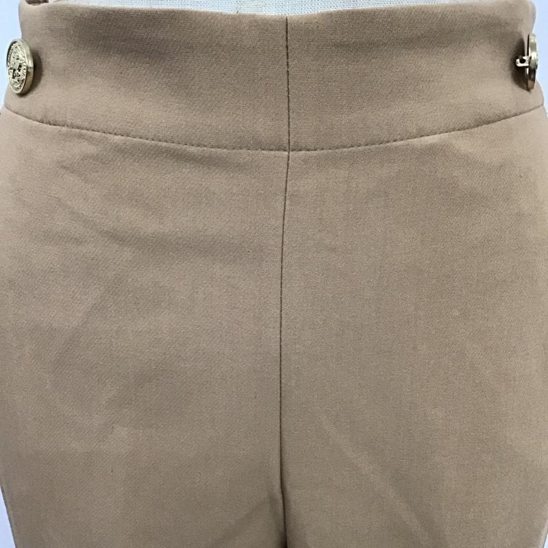 ザラ ZARA パンツ スラックス スラックスパンツ ワイドパンツ カジュアルパンツ XS 無地 ベージュ / ベージュ /  レディース USED 古着 中古 10118517