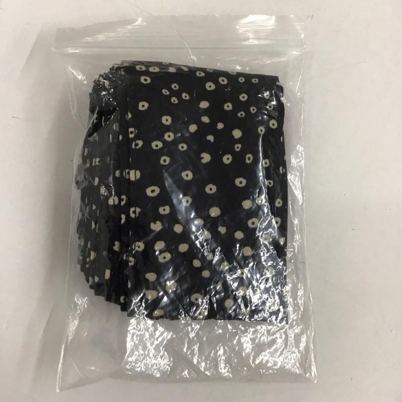 ローリーズファーム LOWRYS FARM ワンピース ロングスカート LF719017TK スタンドネック 長袖 FREE ドット 黒 / ブラック /  レディース USED 古着 中古 10110892