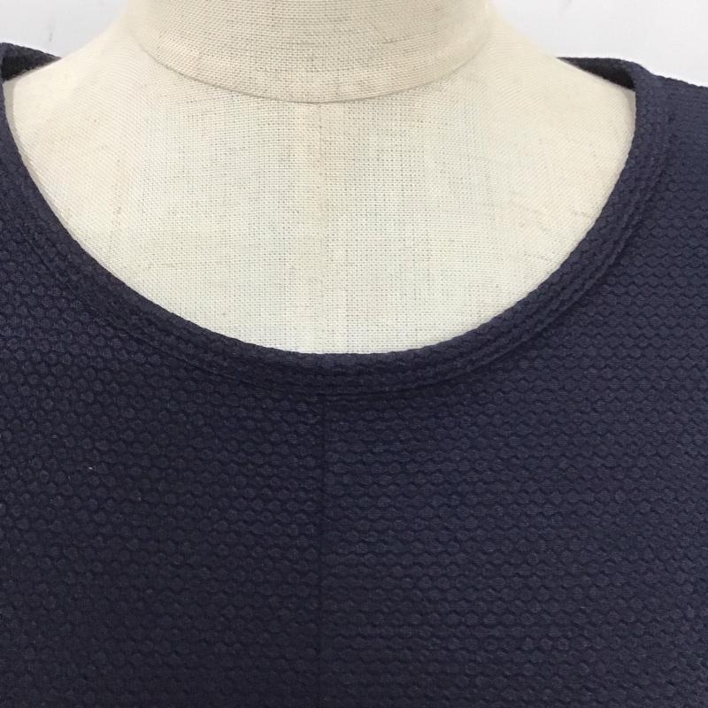 ザラコレクション ZARA COLLECTION ワンピース ロングスカート 半袖ロングワンピース フレアスカート 切り替えワンピース M 無地 紺 / ネイビー /  レディース USED 古着 中古 10122714