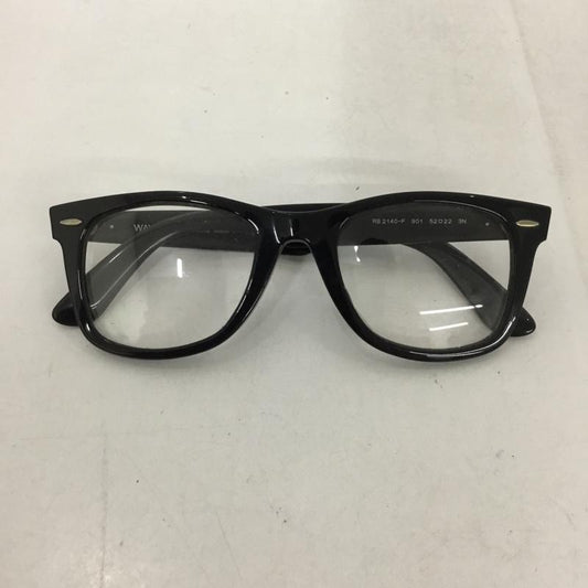 レイバン Ray-Ban めがね・サングラス めがね RB2140-F WAYFARER クリアレンズ ロゴ、文字 黒 / ブラック /  メンズ USED 古着 中古 10130241