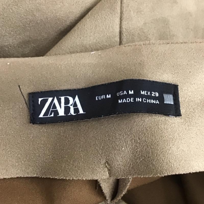 ザラ ZARA パンツ スラックス ハイウエスト フェイクスウェード M 無地 ベージュ / ベージュ /  レディース USED 古着 中古 10108607