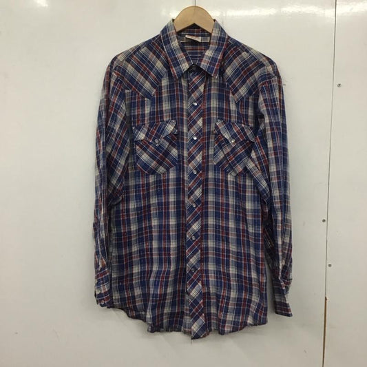古着 USED シャツ、ブラウス 長袖 長袖シャツ チェックシャツ カラーシャツ ウエスタンシャツ チェック マルチカラー / マルチカラー /  メンズ USED 古着 中古 10139482