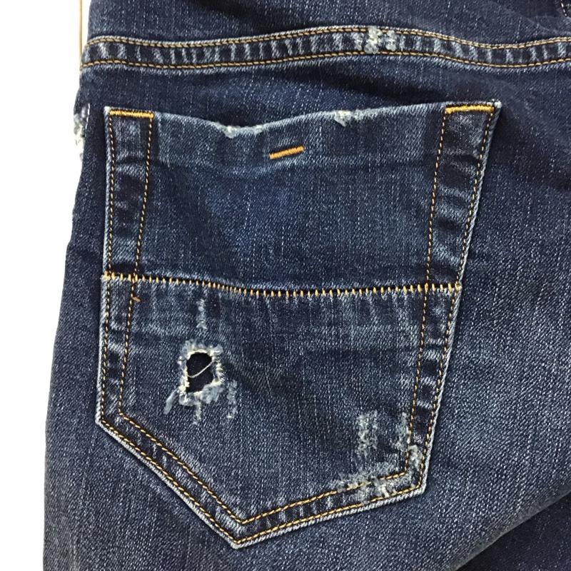ディーゼル DIESEL パンツ デニム、ジーンズ デニムパンツ スリムパンツ ストレッチパンツ ジーンズ 31インチ ダメージ加工 インディゴ / インディゴ /  メンズ USED 古着 中古 10118241