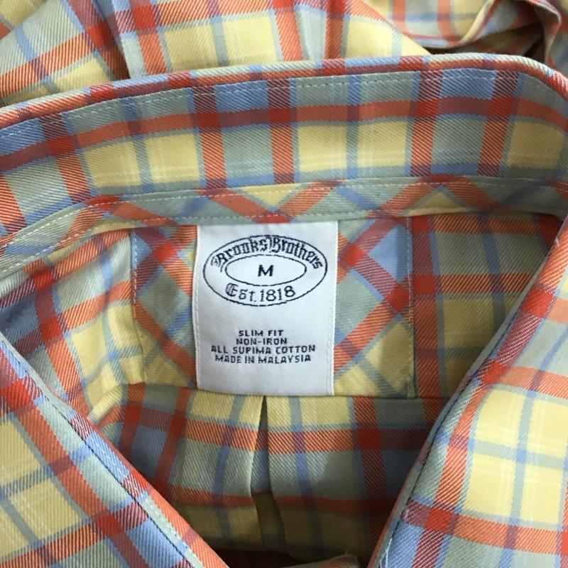 ブルックスブラザーズ BROOKS BROTHERS シャツ、ブラウス 長袖 長袖シャツ カラーシャツ ポケットシャツ 長袖カットソー チェックシャツ M チェック マルチカラー / マルチカラー /  メンズ USED 古着 中古 10112774