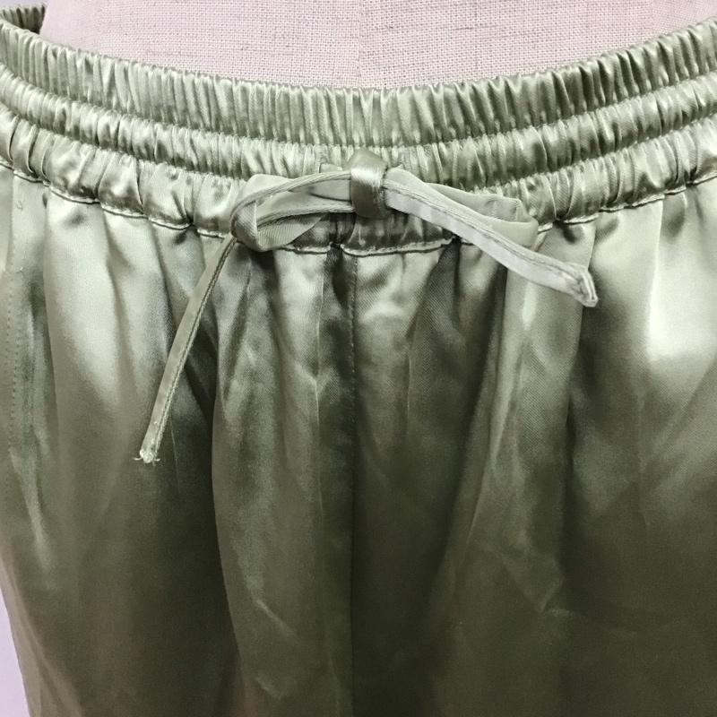 ビーミング バイ ビームス B:MING by BEAMS ボトムス ボトムス 93-23-0425-024 サテンテーパードパンツ M 無地 薄緑 / ライトグリーン /  レディース USED 古着 中古 10118348