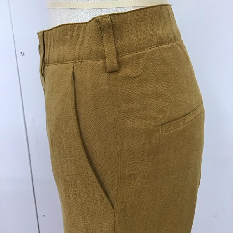 ジーナシス JEANASIS ボトムス ボトムス JS050642MC バックスリットフレアパンツ M 無地 マスタード / マスタード /  レディース USED 古着 中古 10116507