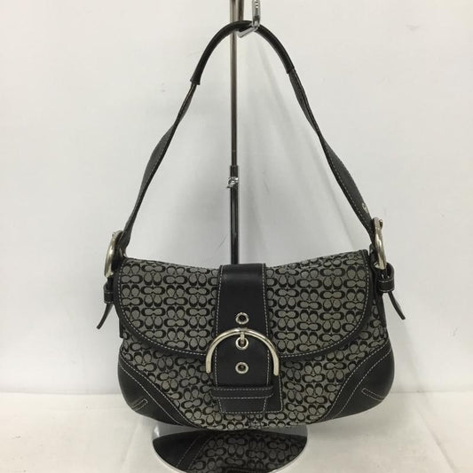 コーチ COACH ハンドバッグ ハンドバッグ G042-6818 シグネチャー 総柄 黒 / ブラック /  レディース USED 古着 中古 10136393