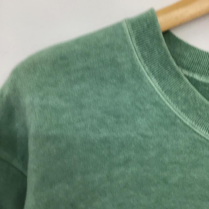 グッドオン Good On トレーナー 長袖 長袖トレーナー スウェット クルーネック プルオーバー L 無地 緑 / グリーン /  メンズ USED 古着 中古 10142400