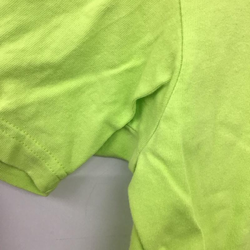 アンドサンズ ANDSUNS Tシャツ 半袖 半袖カットソー プリントTシャツ クルーネックカットソー L プリント 黄緑 / イエローグリーン /  メンズ USED 古着 中古 10149931
