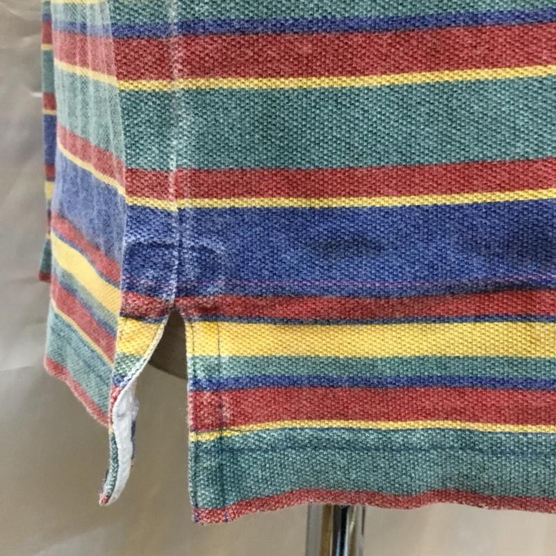 ギャップ GAP Tシャツ 半袖 半袖カットソー プリントTシャツ クルーネックカットソー 古着 M ボーダー柄 マルチカラー / マルチカラー /  メンズ USED 古着 中古 10117095