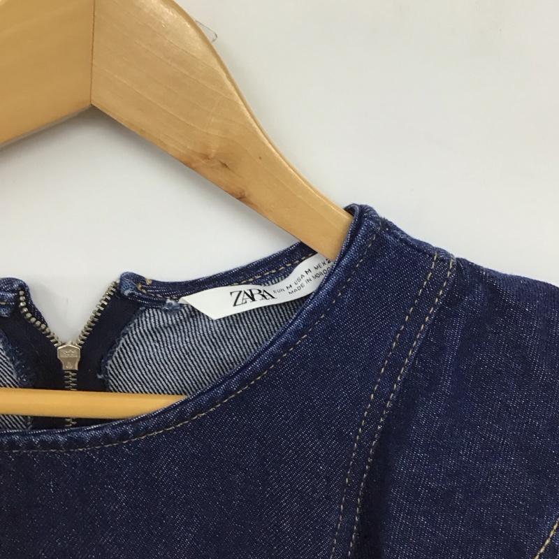 ザラ ZARA ワンピース ロングスカート デニム M 無地 インディゴ / インディゴ /  レディース USED 古着 中古 10150654