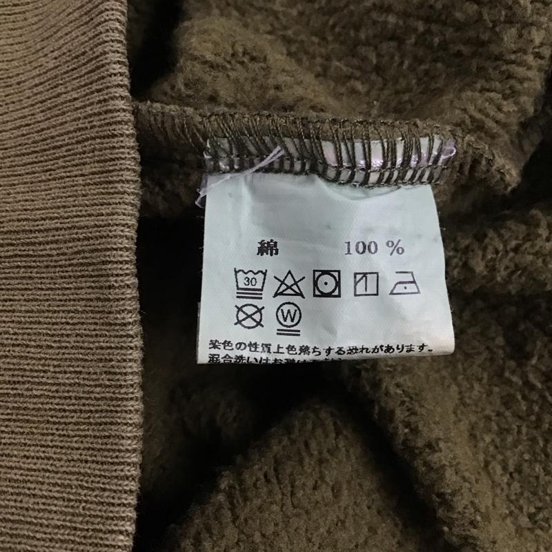 ステューシー STUSSY トレーナー 長袖 長袖トレーナー スウェット ジップアップネック プルオーバー XL ロゴ、文字 カーキ / カーキ /  メンズ USED 古着 中古 10144984