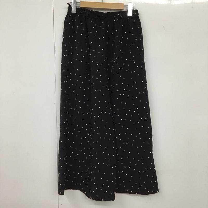 サマンサモスモスブルー Samansa Mos2 blue ボトムス ボトムス ワイドパンツ FREE ドット 黒 / ブラック /  レディース USED 古着 中古 10131888